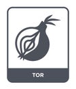 tor icon in trendy design style. tor icon isolated on white background. tor vector icon simple and modern flat symbol for web site Royalty Free Stock Photo