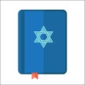 Torah or Pentateuch vector illustration. Holiday of Hanukkah element. Jewish symbol for celebration of Chanukah or Festival of Li