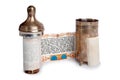 Torah scroll with case Royalty Free Stock Photo