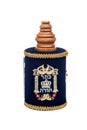 A Torah scroll in front of white background Royalty Free Stock Photo