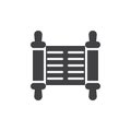 Torah scroll vector icon Royalty Free Stock Photo