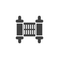Torah scroll vector icon Royalty Free Stock Photo