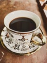 Toraja coffee black cup Royalty Free Stock Photo