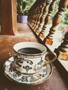 Toraja coffee black cup Royalty Free Stock Photo