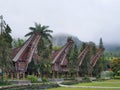 Toraja house etnic panorama