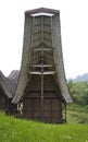 Toraja house faÃÂ§ade Royalty Free Stock Photo
