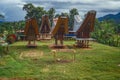 Toraja houses in central Sulawesi, Indonesien