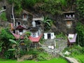 Toraja traditional rock tombs at Lemo