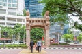 The Torana Gate in Brickfields Little India Kuala Lumpur. It is a gateway to India-Malaysia Friendship.