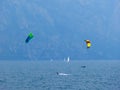 Torbole -A windsurfing on Lake Garda in Torbole