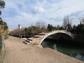 Torcello island devil bridge- Venice-Italy Royalty Free Stock Photo