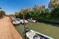 Torcello Island in the Venetian Lagoon - Small Canal with Boats and Tourists