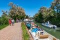 Torcello Island in the Venetian Lagoon - Small Canal with Boats and Tourists