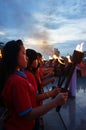 Torch in ceremony