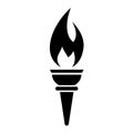 Torch fire vector icon