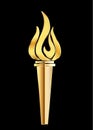 Torch flame logo