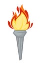 Torch Greek symbol Olympic games attribute fire or flame