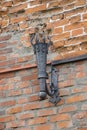 Torch holder in a medieval fortress