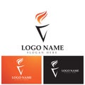torch icon. Vector image for logos  websites  applications and thematic design. Royalty Free Stock Photo