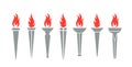 Torch logo. Isolated torch on white background Royalty Free Stock Photo