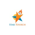Torch Logo Vector Art Logo Royalty Free Stock Photo
