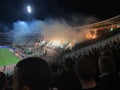 Partizan fans on Marakana stadium Royalty Free Stock Photo