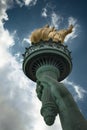 The torch of the Statue of Liberty