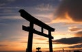 Tori Gate in Mount Fuji of Japan Royalty Free Stock Photo