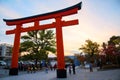 torii gate of Fushimi Inari temple, Kyoto Royalty Free Stock Photo