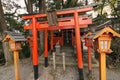 The torii gate of HISATOMI Daimyojin.
