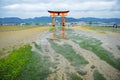 Torii gate of Itsukushima Shrine at Miyajima