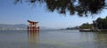 Torii Gate at Miyajima Island - Japan Royalty Free Stock Photo