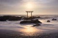 Torii Gate on the sea Royalty Free Stock Photo