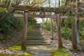 Torii gate at shinto shrine, Kanazawa, Ishikawa Prefecture, Japan