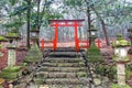 Torii gate at the Wakamiya Shrine in Nara Royalty Free Stock Photo
