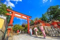 Torii Gate of Yasaka Royalty Free Stock Photo