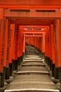 Torii gates of Fushimi Inari Shrine in Kyoto, Japan