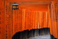 Torii gates in Kyoto Royalty Free Stock Photo