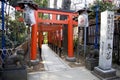 TORII GATES AT UENO TEMPLE, TOKYO Royalty Free Stock Photo