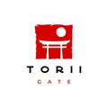 Torii house / torii gate hipster vintage logo design inspiration