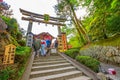 Torii of Jishu-jinja Royalty Free Stock Photo