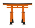 Torii Traditional Japanese Gate Isolated