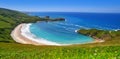 Torimbia beach in Asturias near Llanes Spain Royalty Free Stock Photo