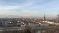 05/12/19 Torin, Italy - Panoramic view of the city of Turin from Monte dei Capuccini sightseen