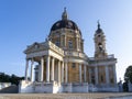 Torino, Italy. The baroque Basilica of Superga. The church stands on the Superga hill close to the city of Turin Royalty Free Stock Photo