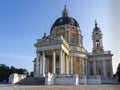 Torino, Italy. The baroque Basilica of Superga. The church stands on the Superga hill close to the city of Turin Royalty Free Stock Photo