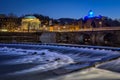 Torino Turin chiesa della Gran Madre fiume Po