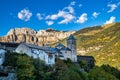 Torla, gateway to the Ordesa and Monte Perdido NP in the Pyrenees, Aragon, Spain Royalty Free Stock Photo