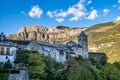 Torla, gateway to the Ordesa and Monte Perdido NP in the Pyrenees, Aragon, Spain Royalty Free Stock Photo