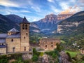 Torla-Ordesa and the Ordesa & Monte Perdido National Park in pyrenees Spain Royalty Free Stock Photo